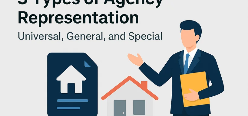 3 Types of Agency Representation: Universal, General, and Special