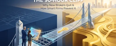 The 90-Hour Cliff: Why New Brokers Quit Before Their First Renewal (And How Smart Firms Prevent It)