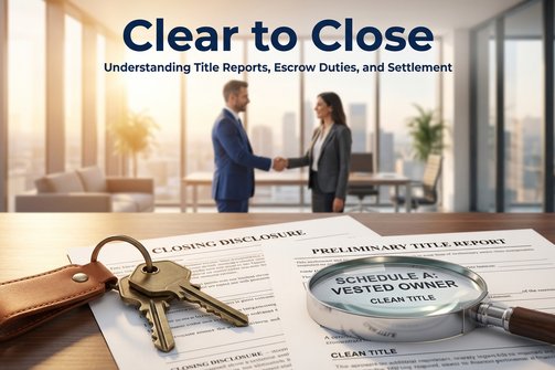 Clear to Close: Understanding Title Reports, Escrow Duties, and Settlement